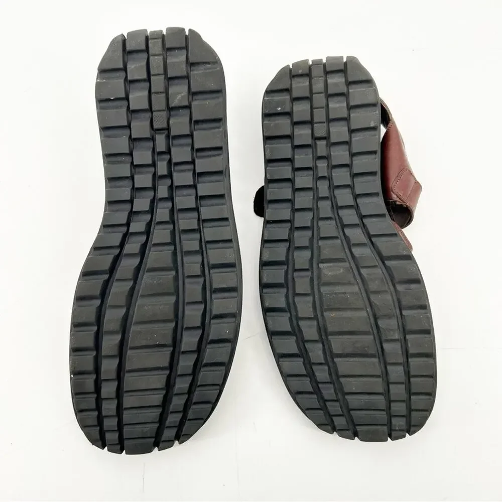 H.S. Trask brown leather men's‎ fisherman sandals size 10